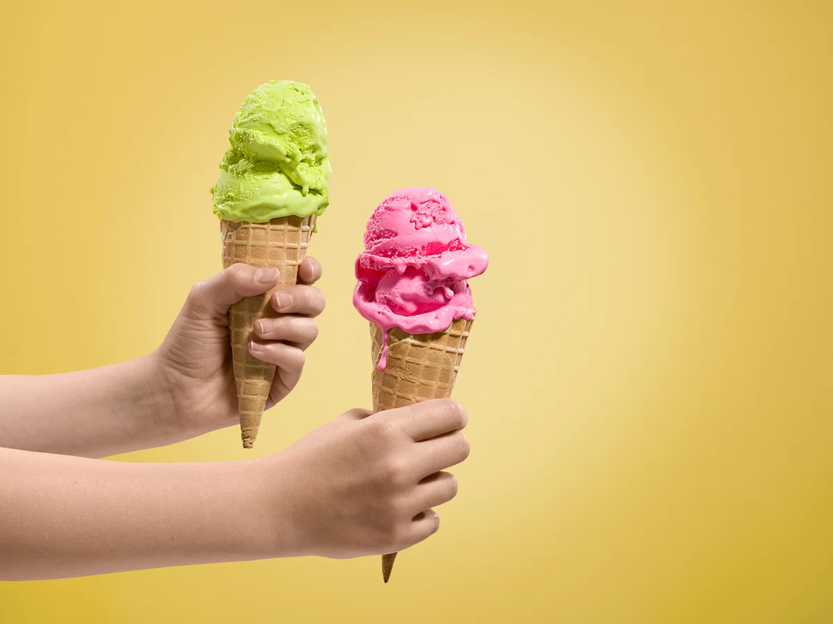 neon ice cream