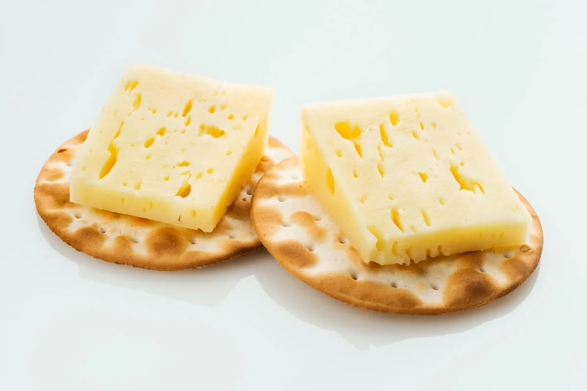 Pyrennes cow cheese with crackers