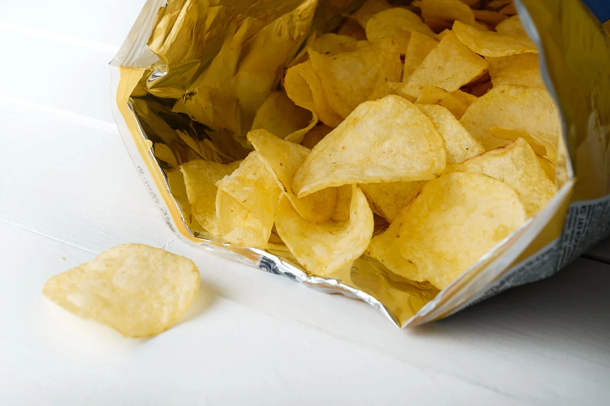 Crispy Fried Greasy Potato Chips
