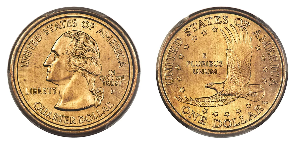 Sacagawea Dollar / Statehood Quarter Mule