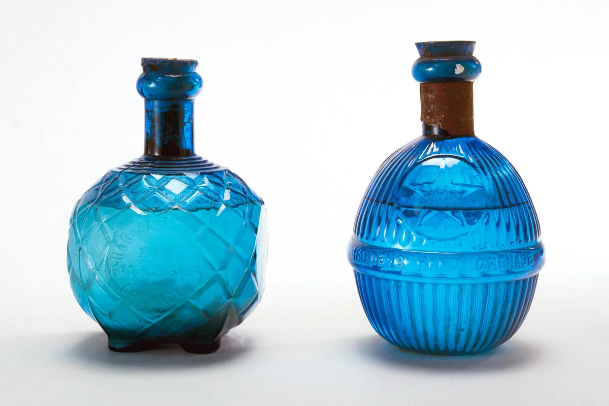 Two Harden fire grenades, 1883