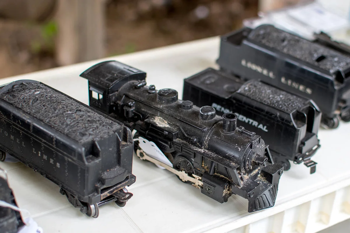 Old lionel trains on display