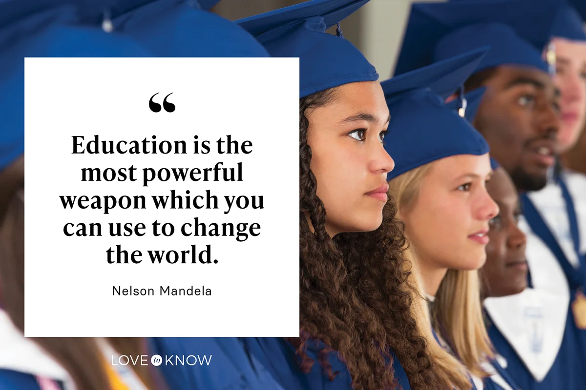 Students standing together during graduation