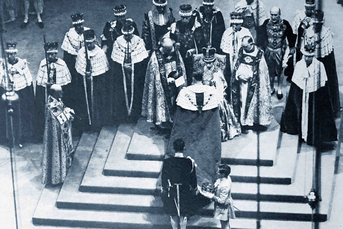 The coronation of Elizabeth II