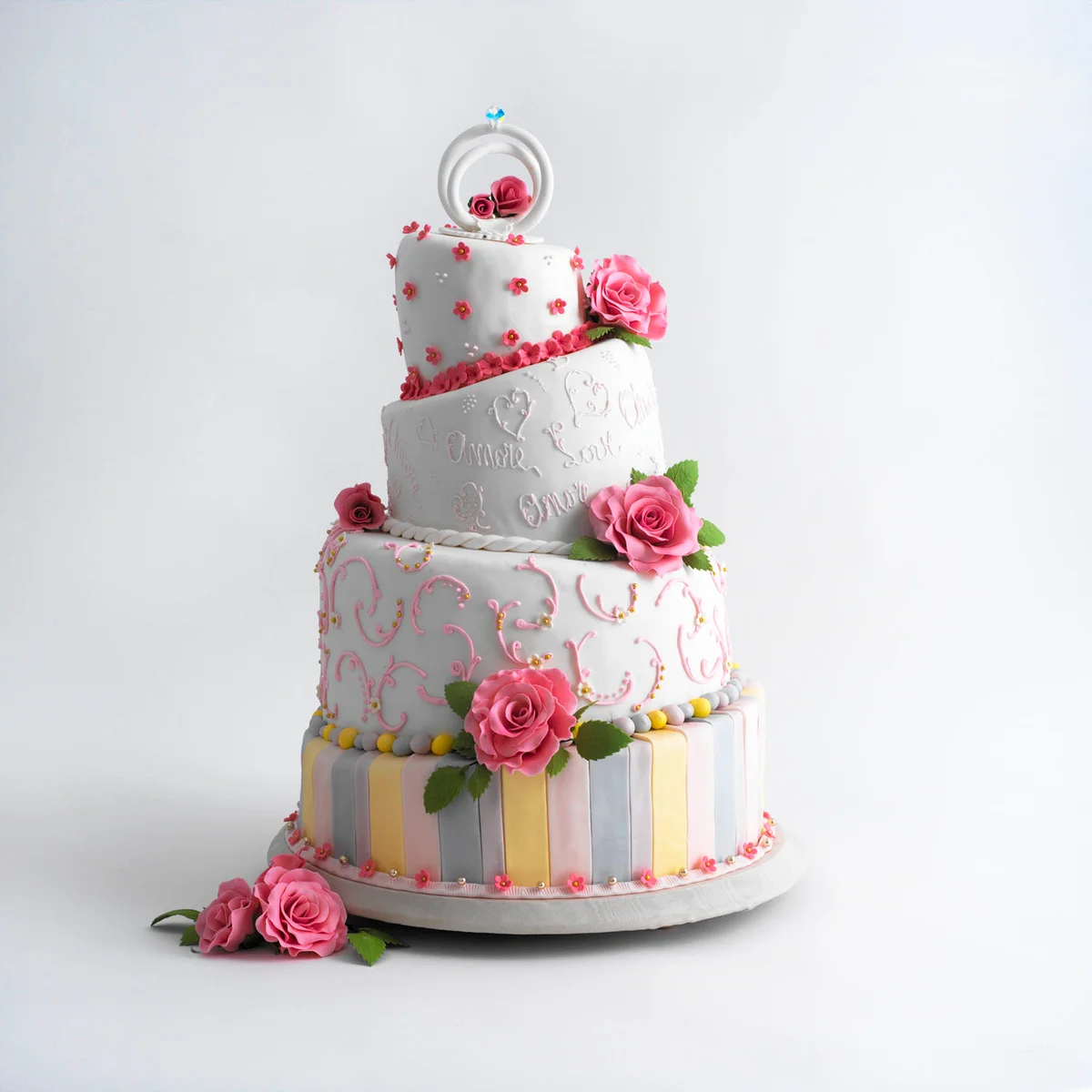 Staggered Sleeping Beauty cake