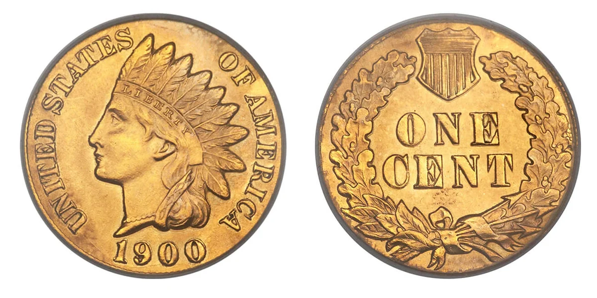 1900 Gold Indian Cent