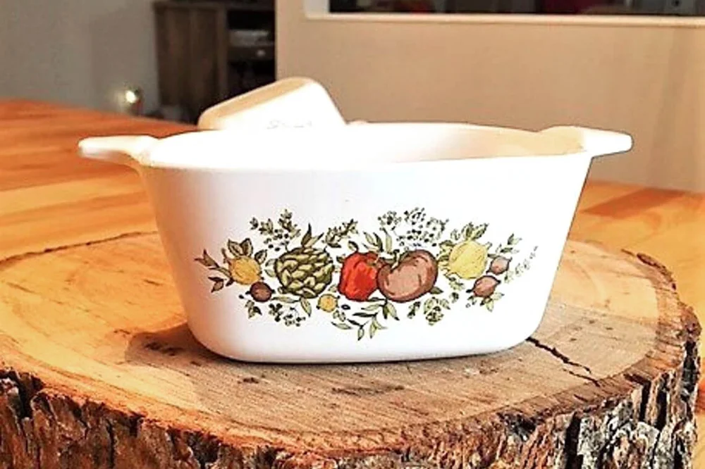 Vintage Corning Ware | Spice of Life Casserole Dish | P-43-B | 2 3/4 Cup Vegetable Design