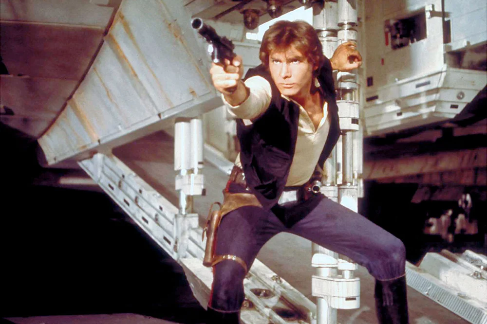 American actor Harrison Ford, as Han Solo
