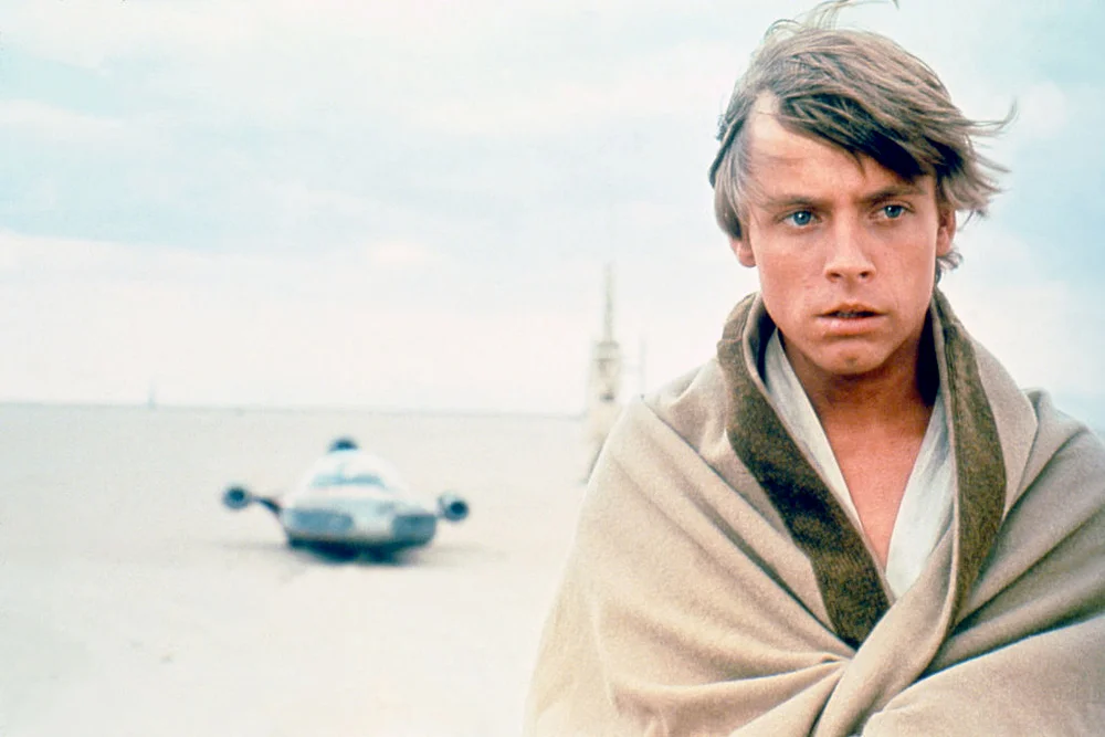 American actor Mark Hamill as Luke Skywalker
