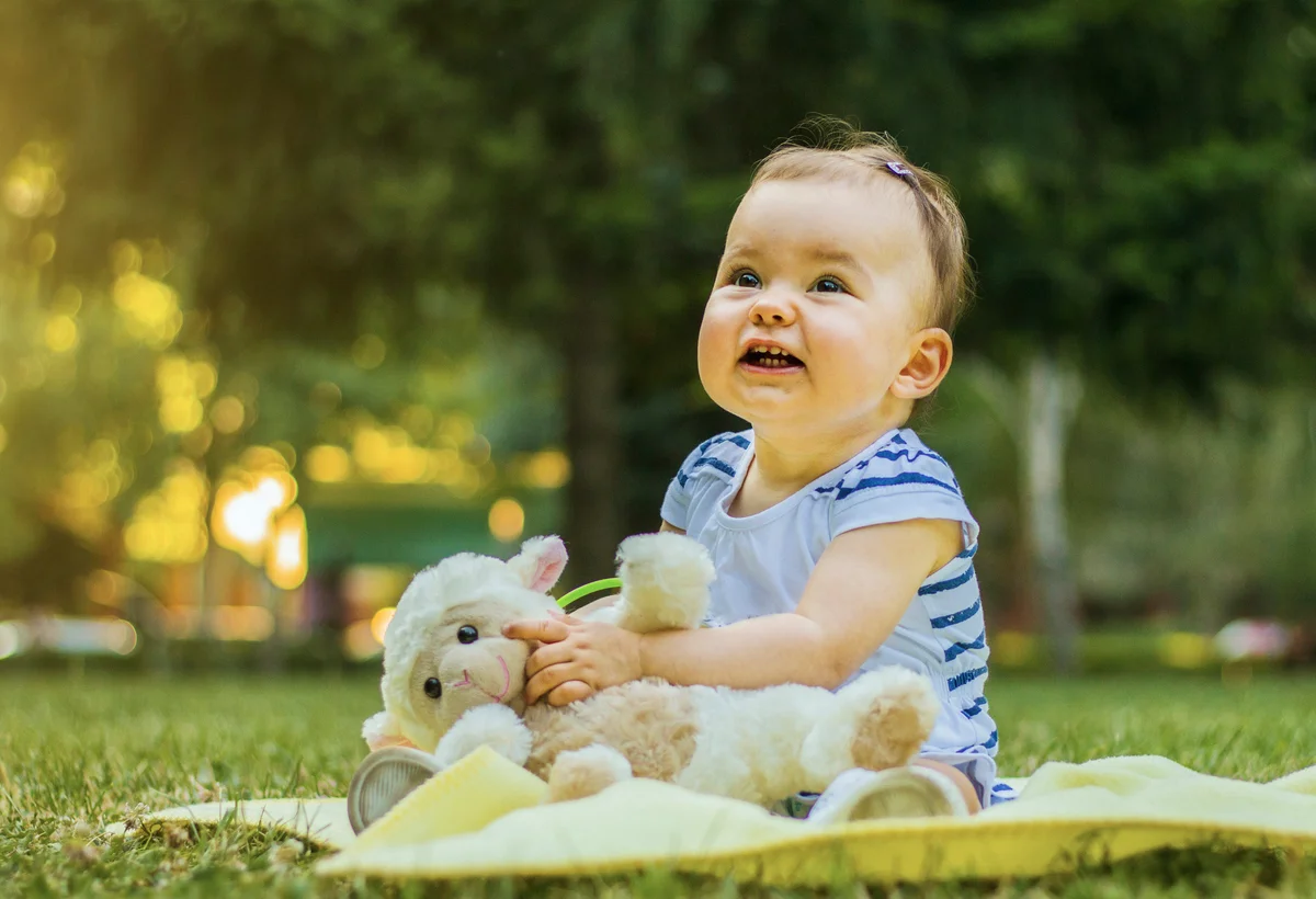 baby in the park