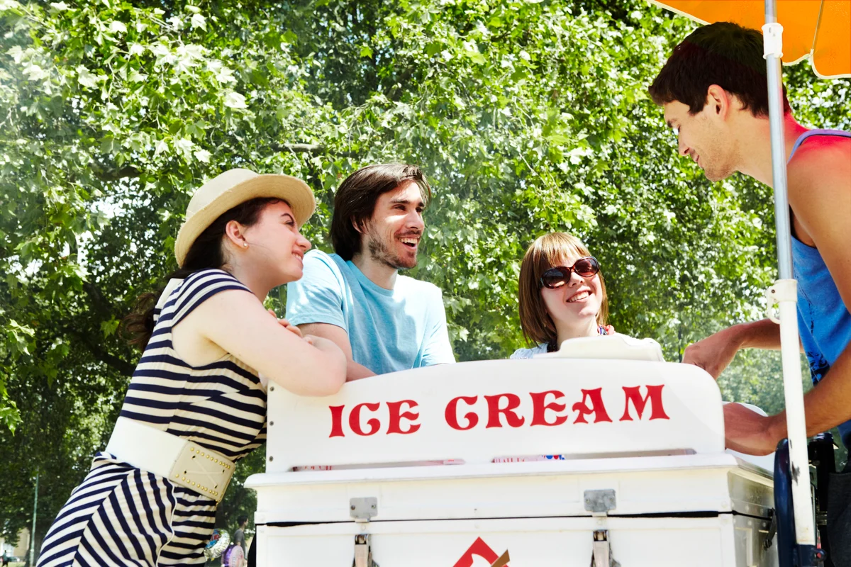 ice cream cart