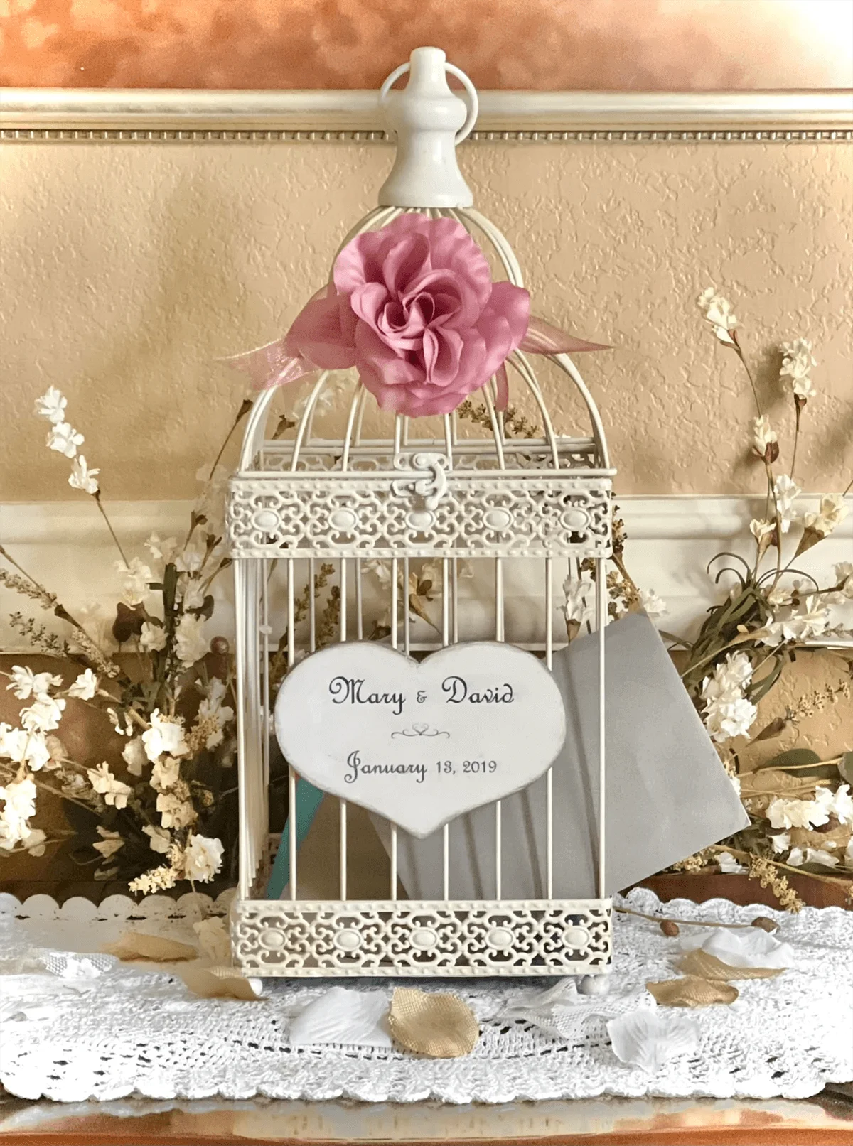Wedding Bird Cage Card Holder