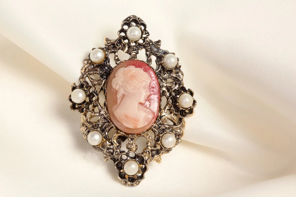 Broach on Satin