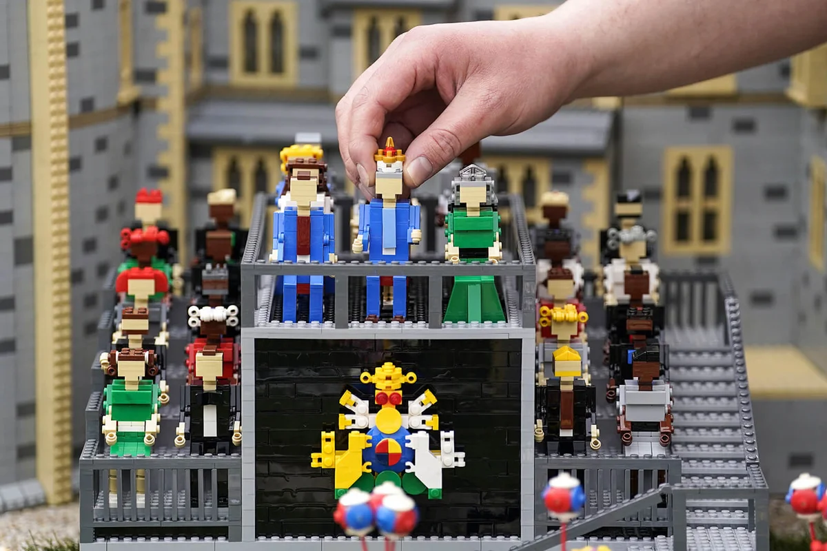 Model maker Francis Carruthers from the Legoland Windsor Resort
