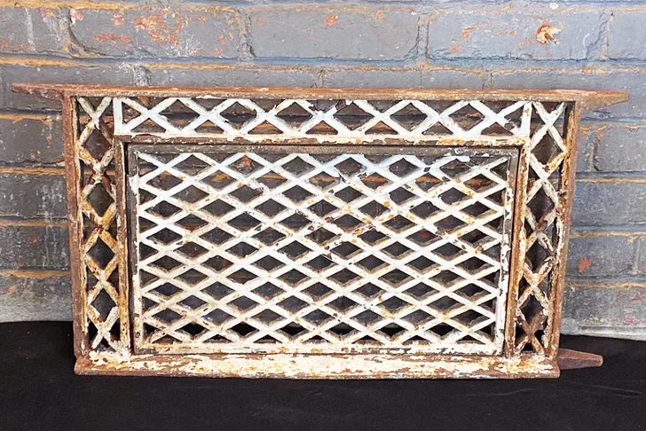 Antique Early 1900's Cast Iron Window Grate