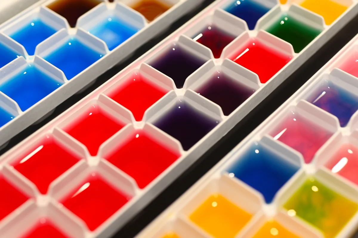 Colored ice