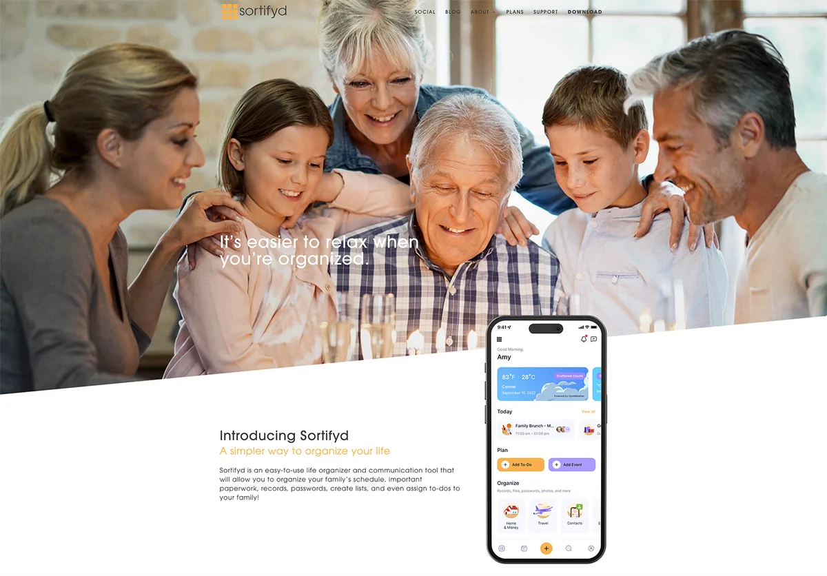 Screenshot of Sortifyd.com