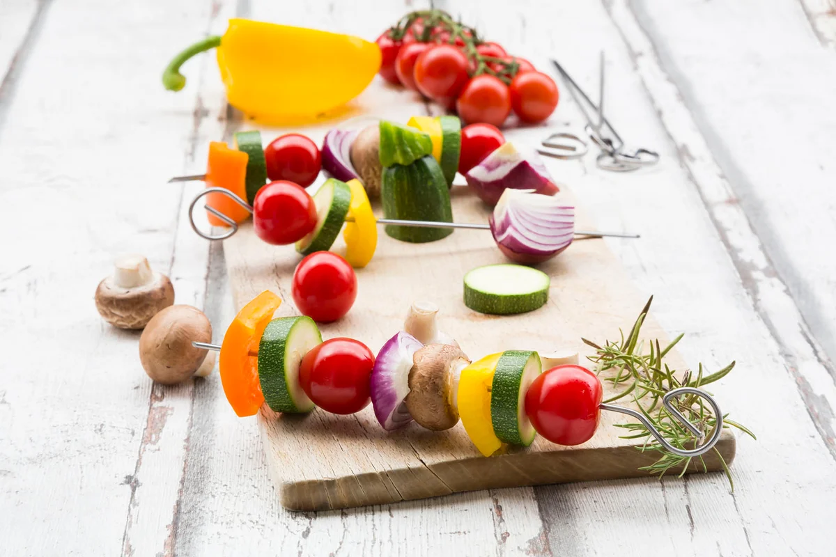 Vegetarian grill spits