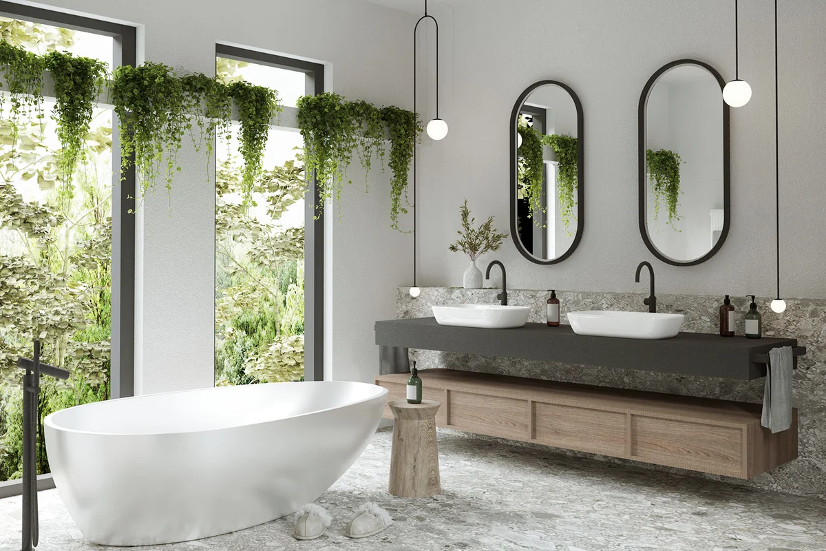 Modern bathroom interior