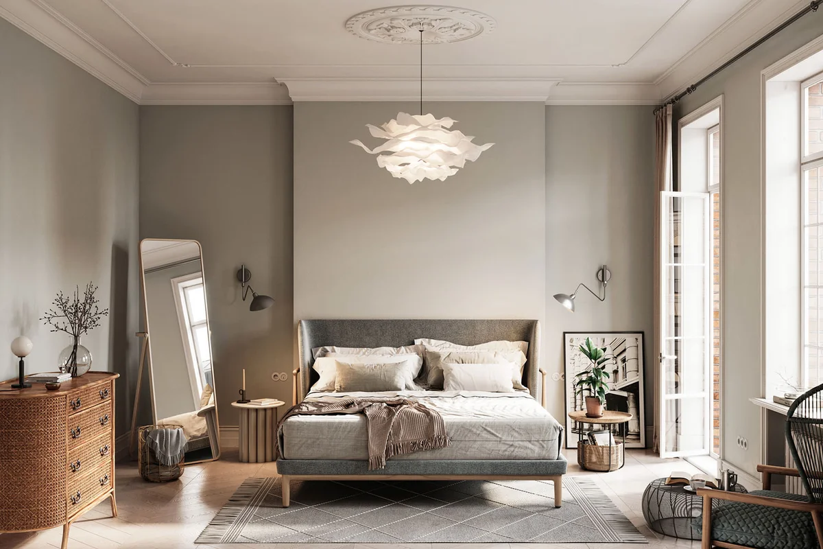 rendering of small bedroom