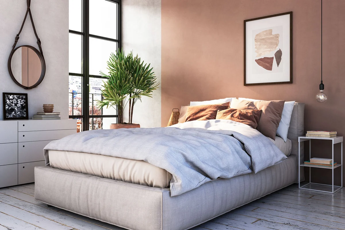 Modern bedroom interior