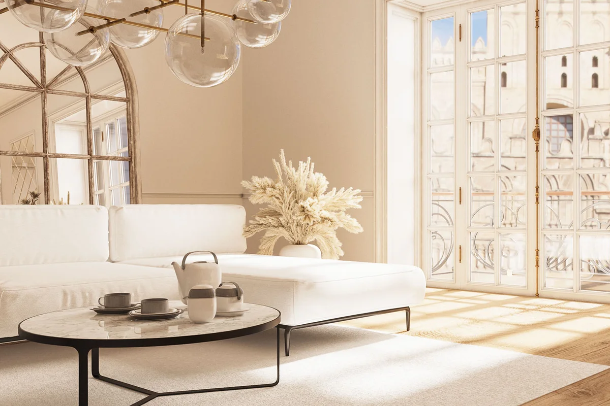 Elegant French Style Living Room Interior Design