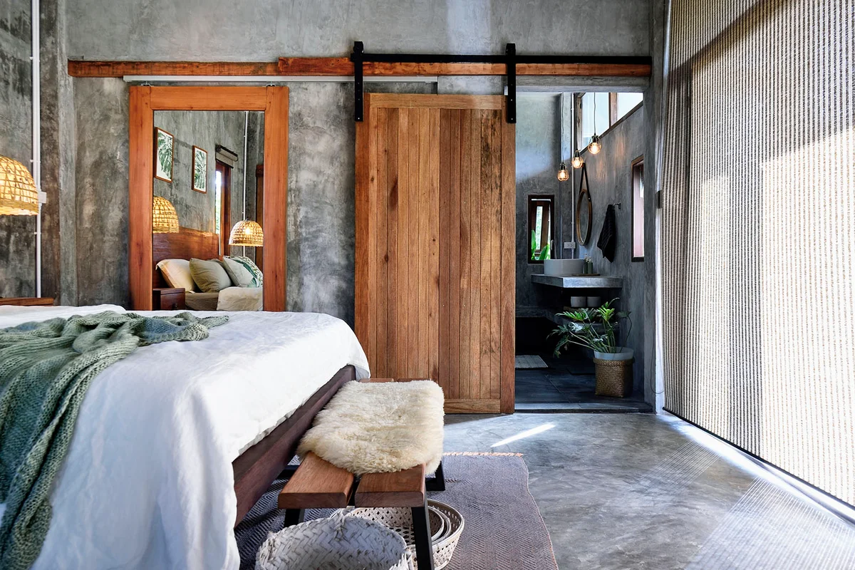 Luxury tropical resort bedroom
