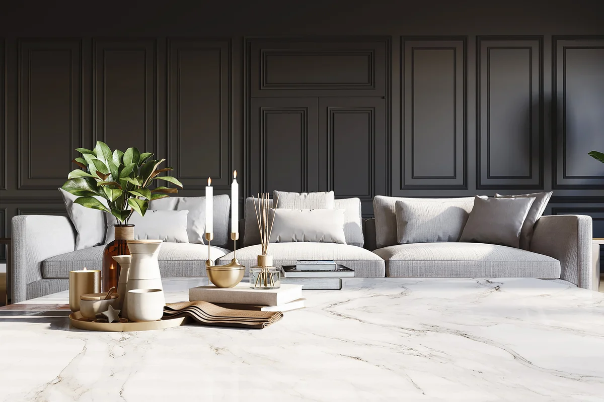 Classical style luxury living room interior.