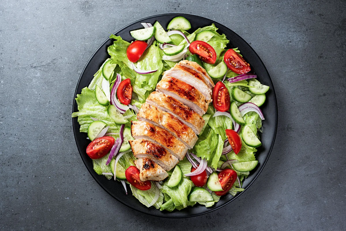 Mediterranean Grilled Chicken Salad