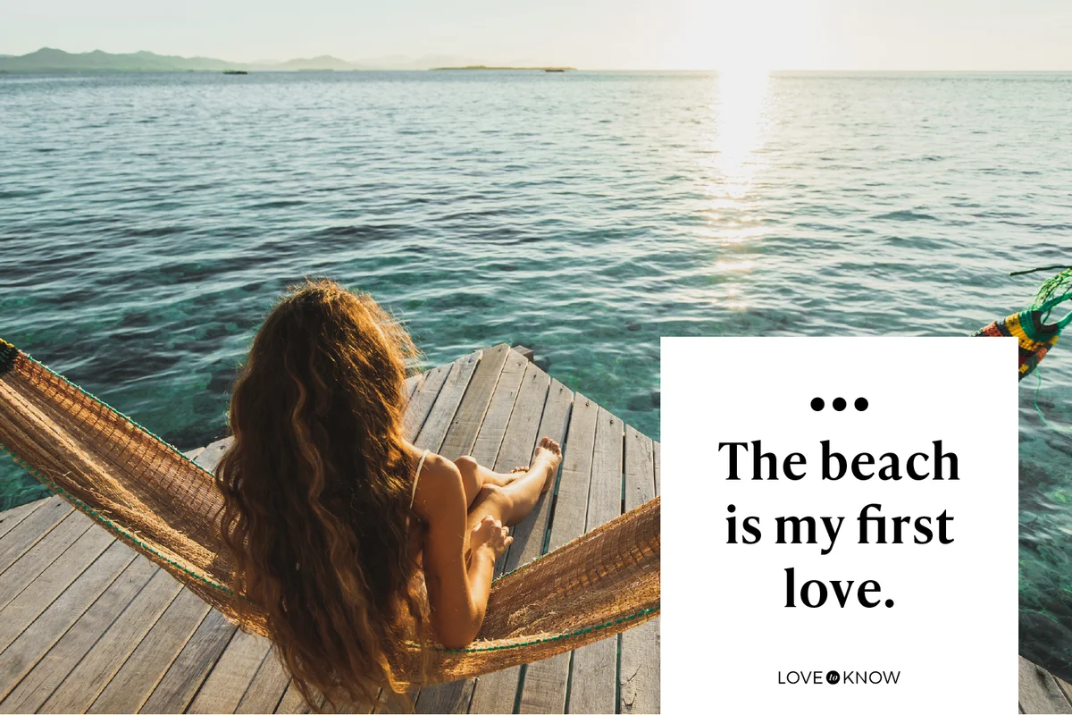 woman awakening with ocean view