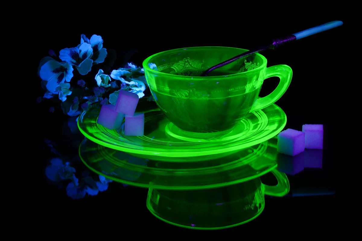Uranium Glass Teacup