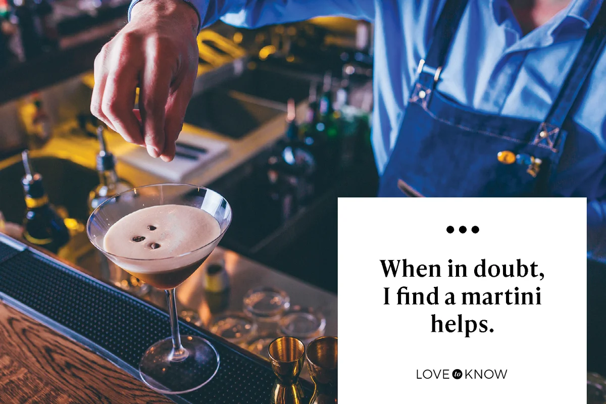 Bartender making espresso martini
