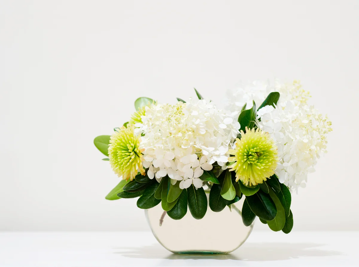 glass bowl as a vase