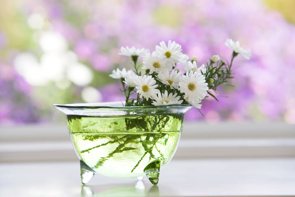 flowers in a bowl