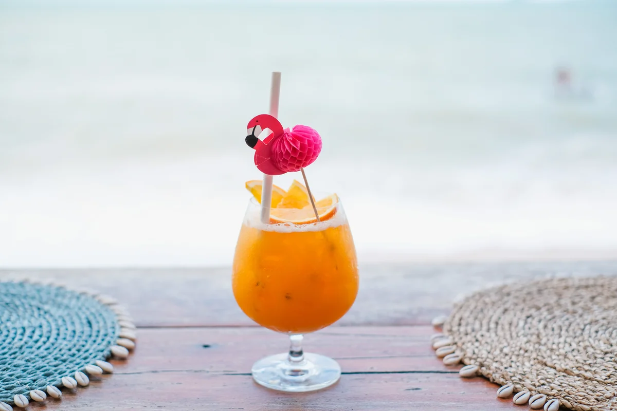 life's a peachy beach cocktail