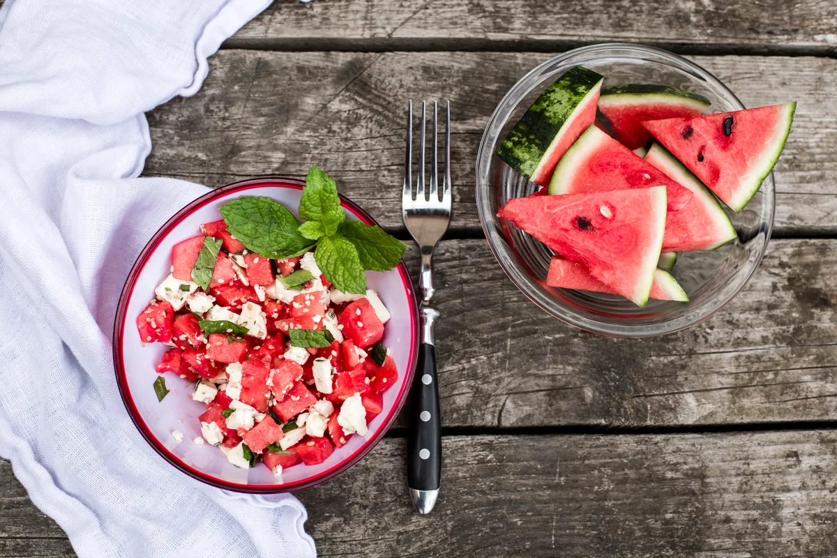 watermelon & feta salad