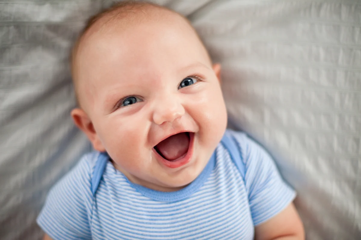 sweet baby laughing