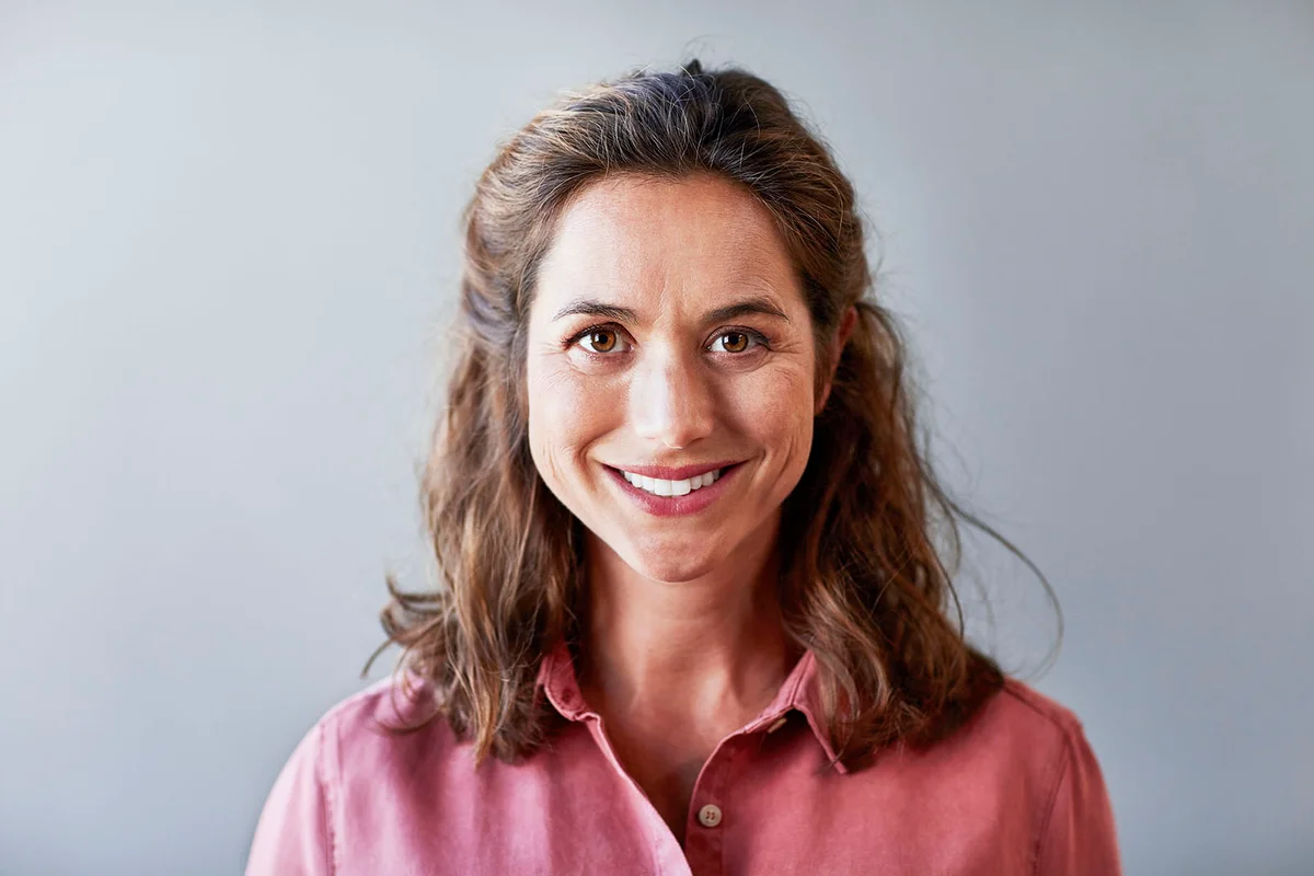 Portrait of confident businesswoman smiling
