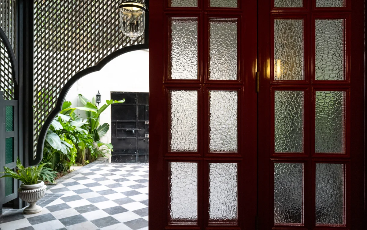 Beautiful door used as room divider