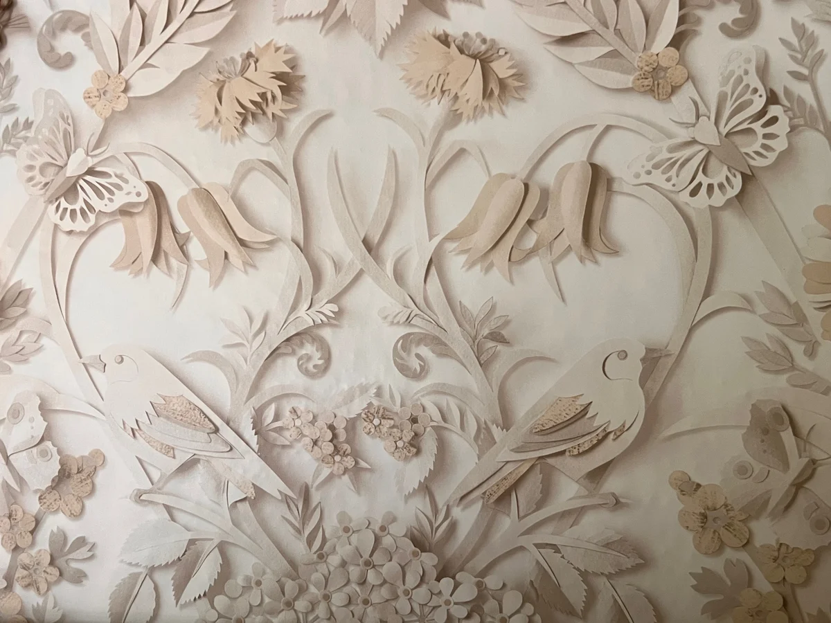 closeup of wallpaper