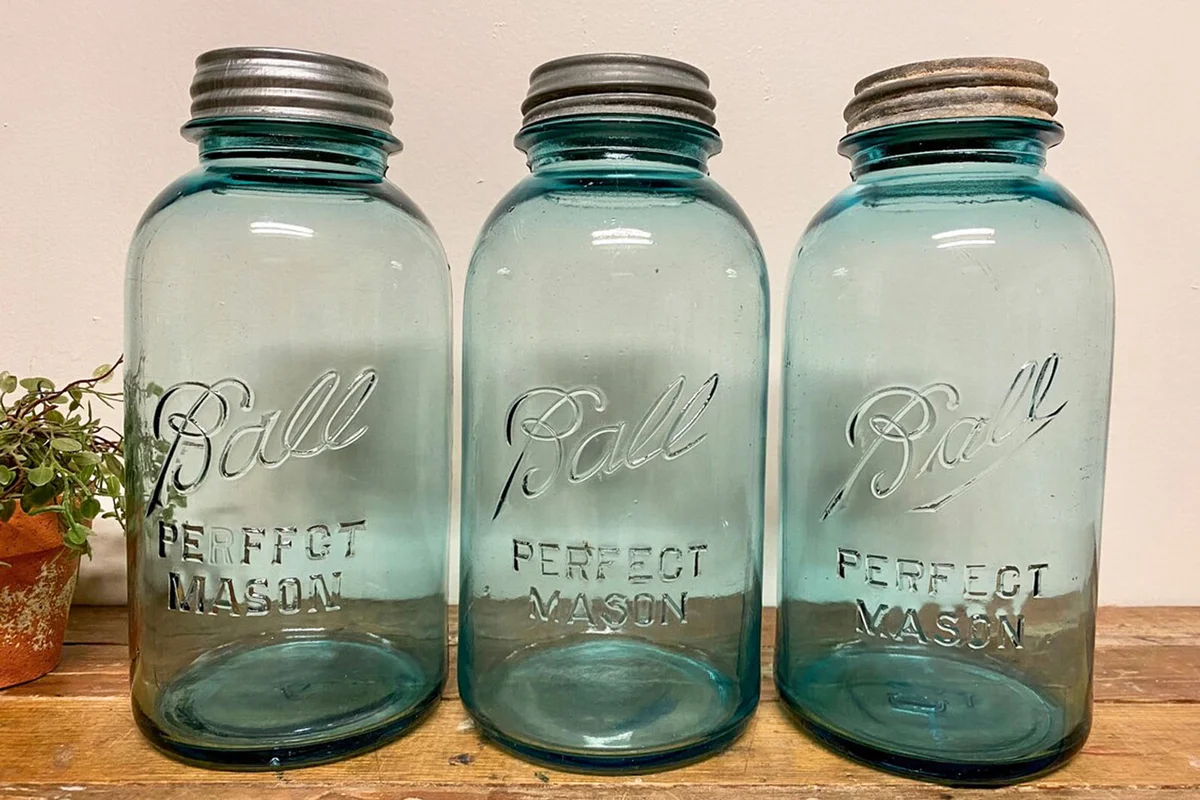 Antique Half Gallon Ball Jar
