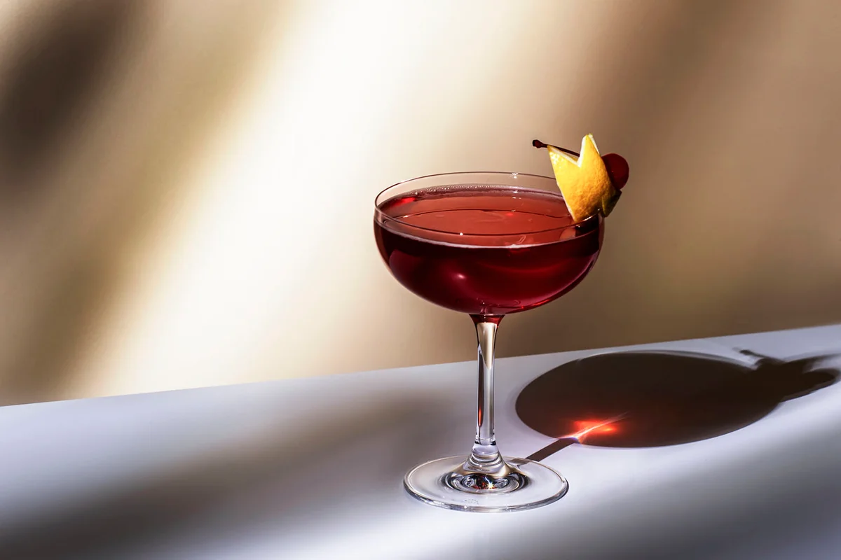 New Yorker cocktail with whiskey