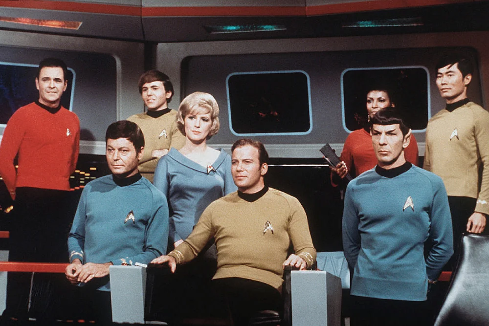 On the set of the TV series Star Trek