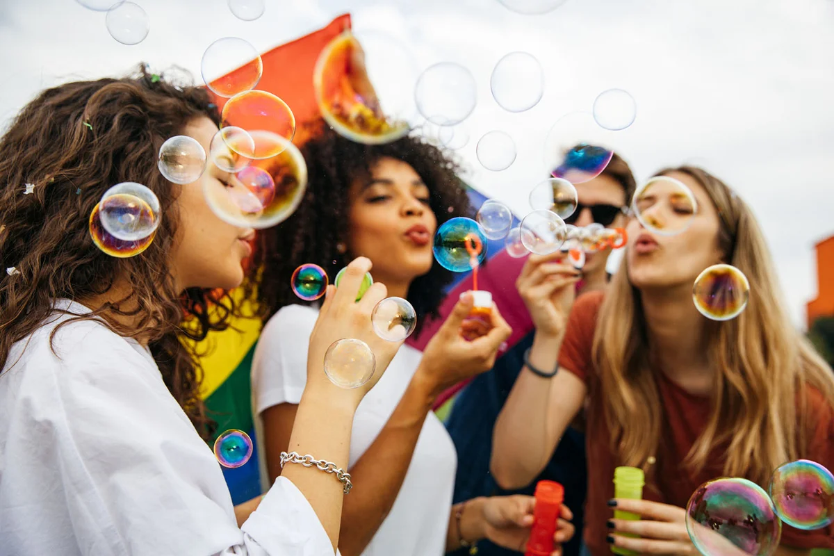 Pride celebrations with friends