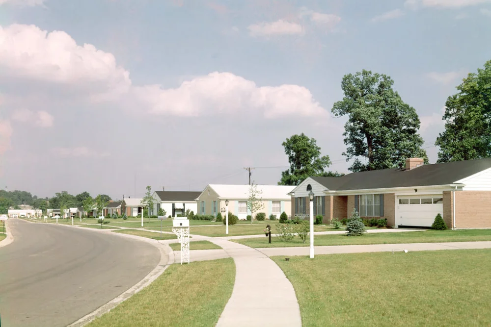 1970s Suburban community ranch style houses