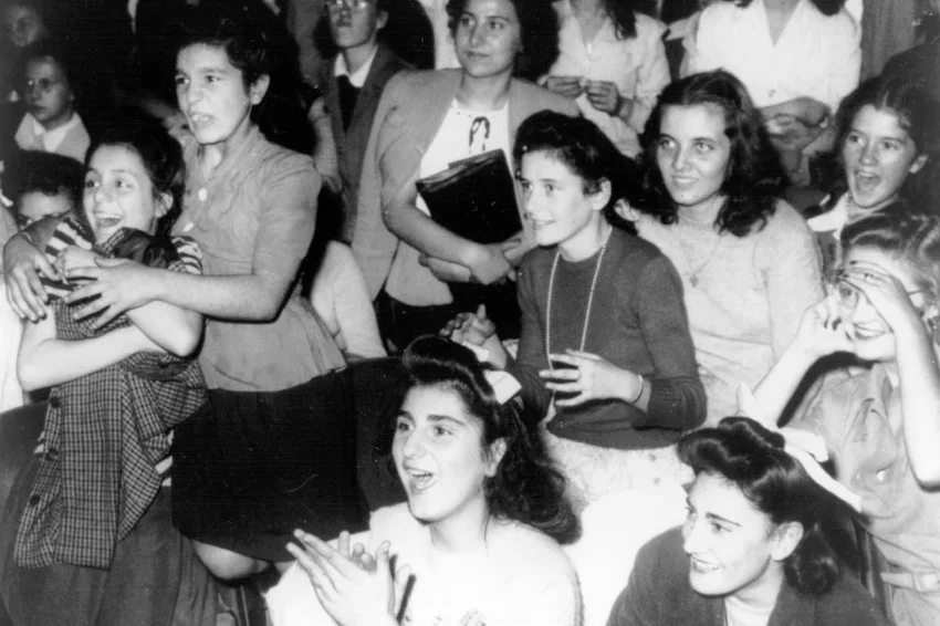 Women in the crowd