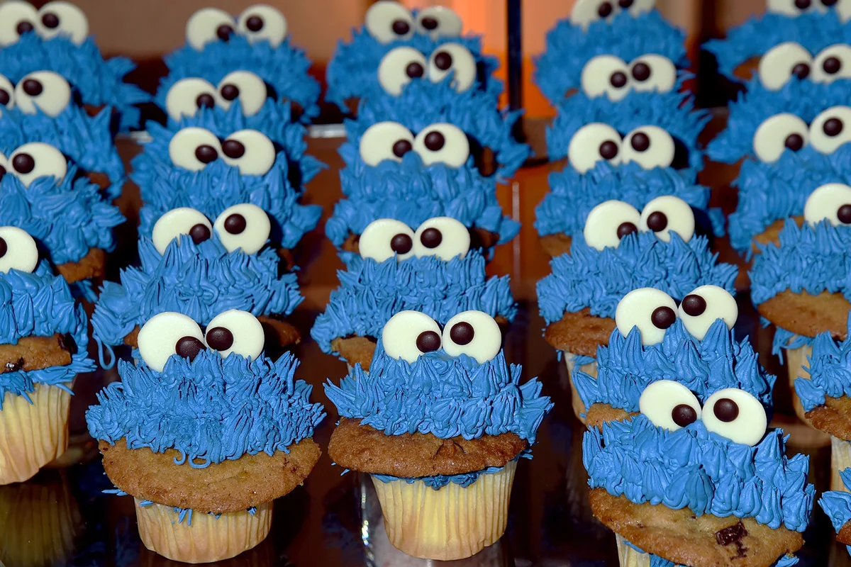Cookie Monster cupcakes - Getty editorial