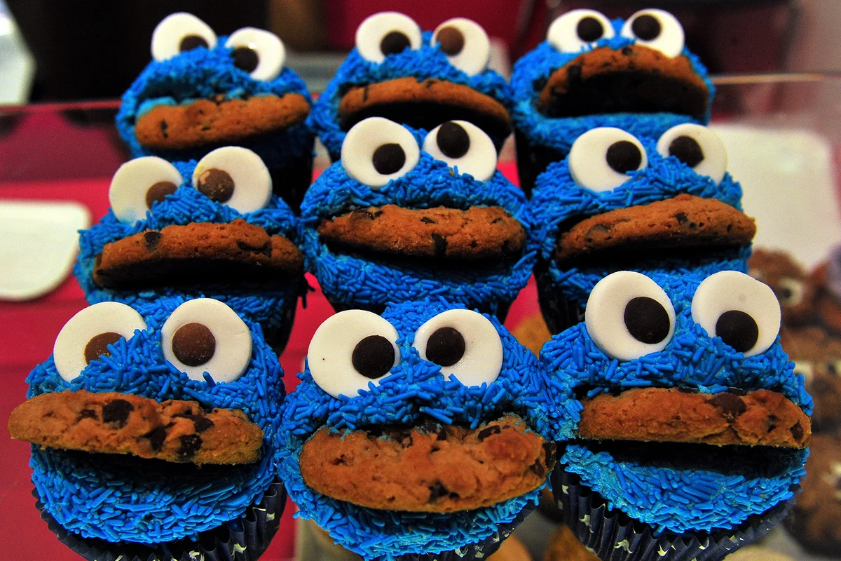 Cookie Monster cupcakes - Getty editorial