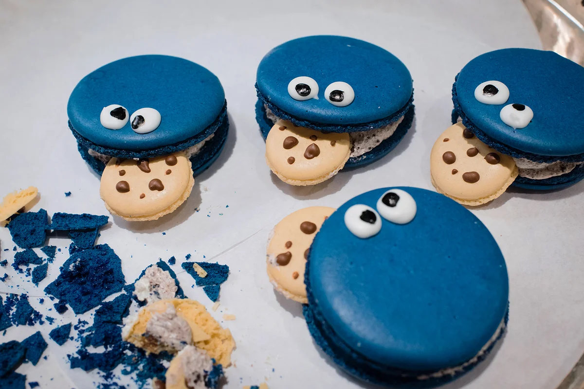 Cookie Monster shaped cookies - Getty editorial