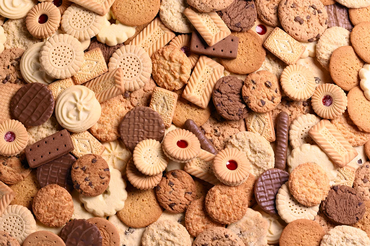 Assortment of cookies, full frame
